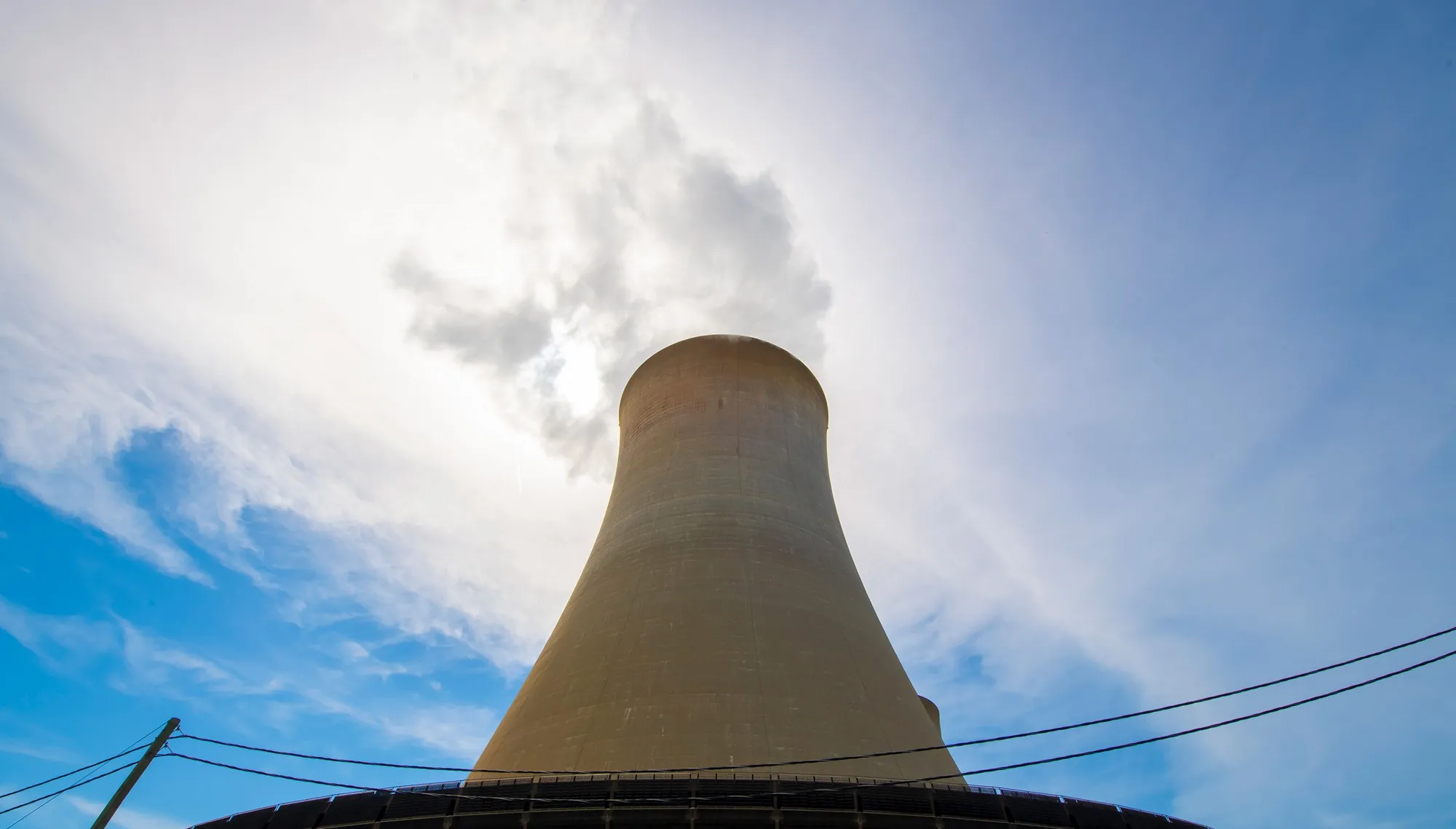 Constellation nuclear plant cooling tower